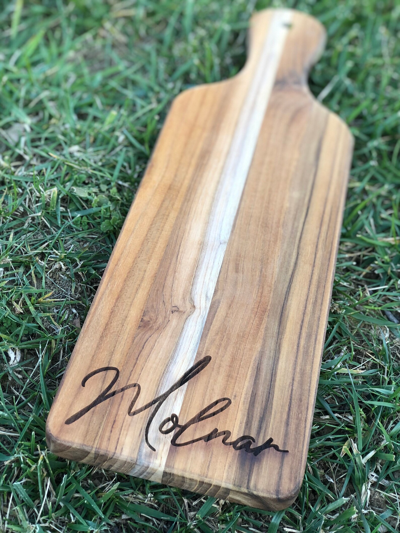 Laser Engraved Teak Cutting Board Etsy