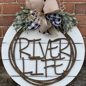 River Life shiplap door hanger