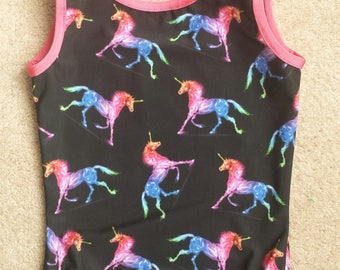 Rainbow Unicorn Gymnastics Dance Leotard