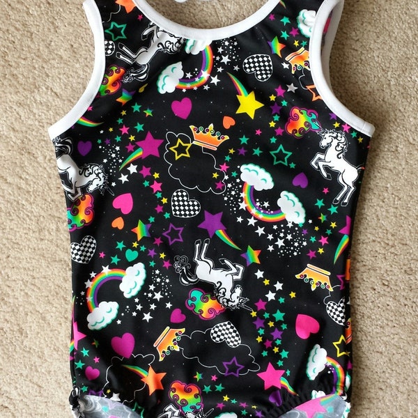 Rainbows and Unicorns Gymnastics Leotard