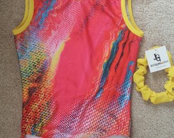 Colorful Gymnastics Leotard