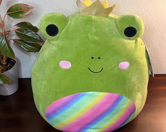 16” Squishmallow Doxl The Rainbow Belly Frog Prince