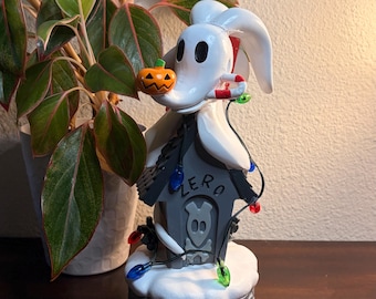 Nightmare Before Christmas Zero Garden Statue