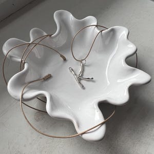 Colar com inicial em prata esterlina, gargantilha com pingente de letra bolha, colar com monograma, presente personalizado, colar minimalista, presente de aniversário