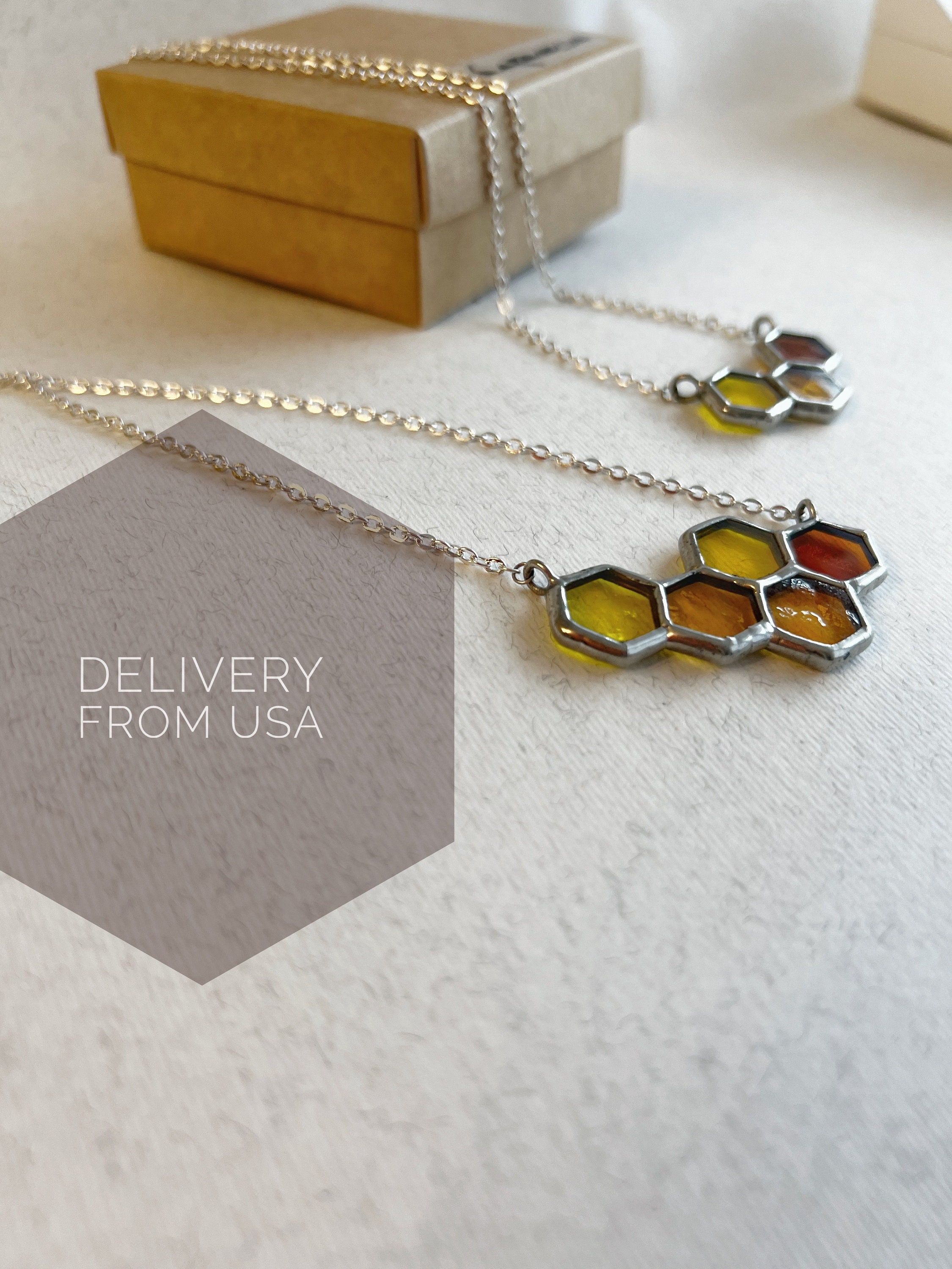 アクセサリー yurikaakutsu DEL GLASS LONGBEES NECKLACE