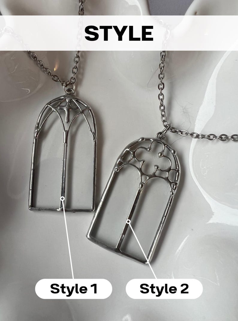 Window Pendant Gothic Cathedral Window Pendant Necklace: Stained Glass Architecture ...