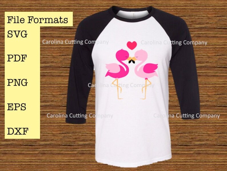 Flamingo Love Svg Cute Flamingo Valentine S Day Cricut Etsy