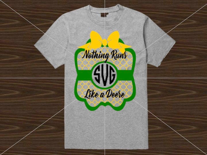 Download John Deere Monogram SVG Tractor Preppy Monogram Country | Etsy