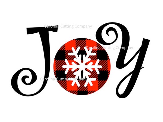 Download Joy svg Buffalo Plaid svg Christmas Cricut Silhouette SVG ...