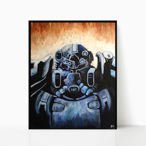 Fallout 4 Malerei Druck, Fine Art Print, Kunstwerk, Original, Giclée, FO4, Bruderschaft