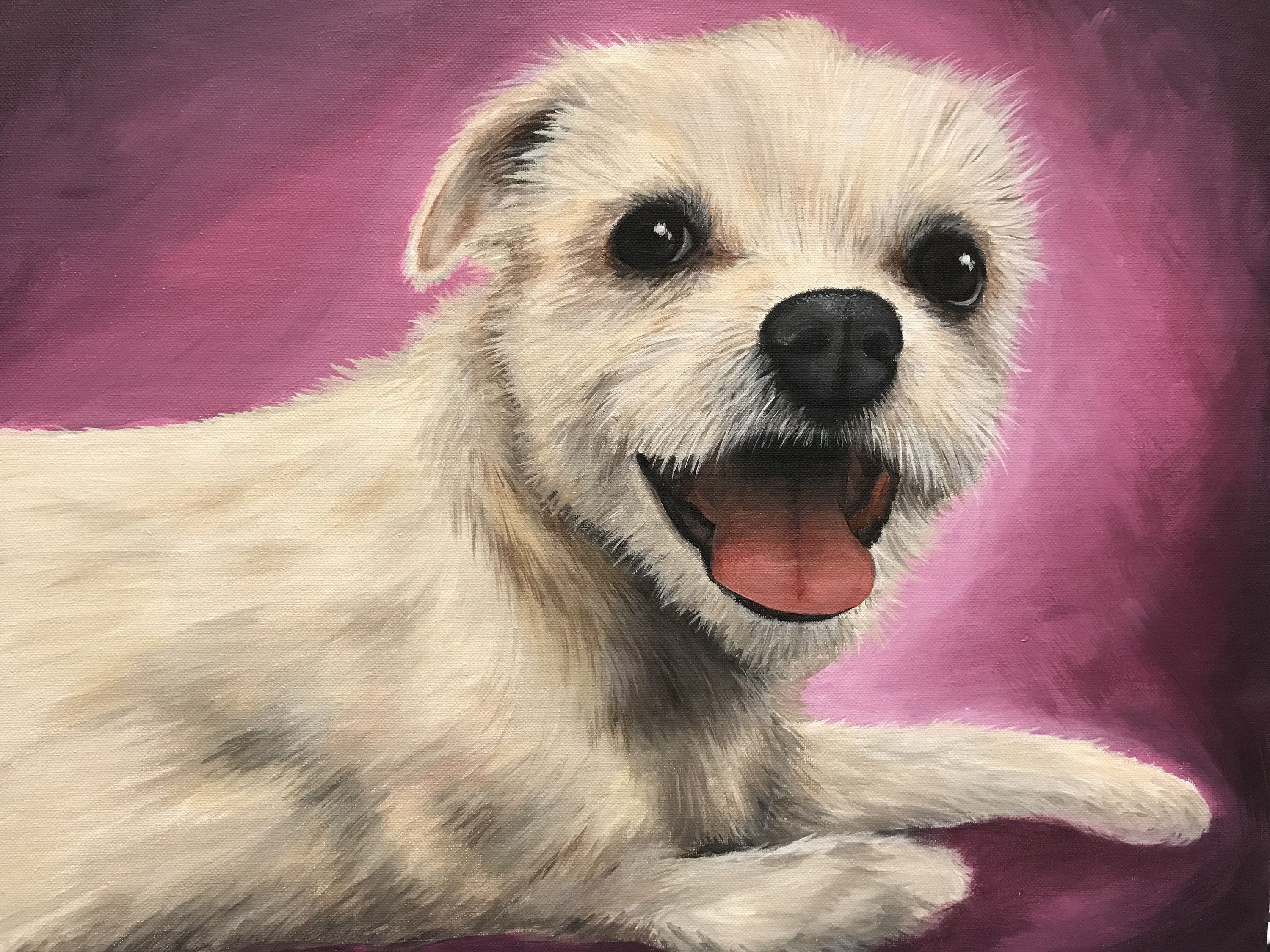 Custom Pet Portrait Painting, Dogs, Cats, Original Art on Canvas ...