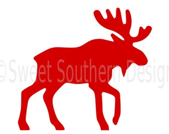 christmas moose etsy