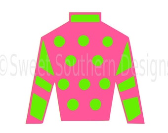 Jockey Silk Monogram Kentucky Derby SVG Instant Download Design For Cricut Or Silhouette