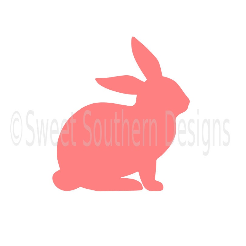Download Bunny rabbit outline Easter spring SVG DXF instant ...