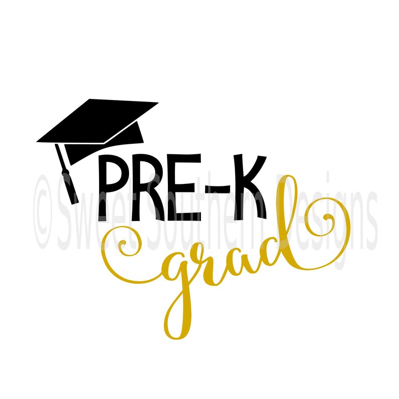 Download Pre-K preschool grad graduation cap tassel SVG instant | Etsy