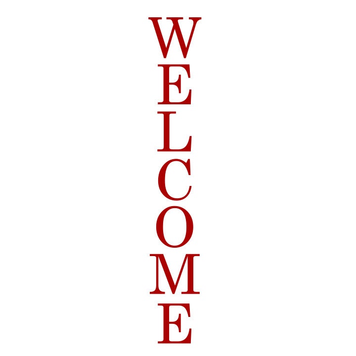 Download Welcome vertical SVG instant download design for cricut or ...