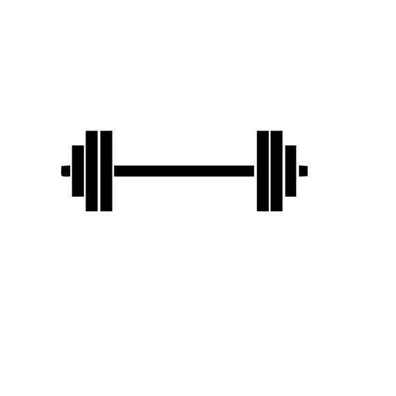 Download Monogram barbell crossfit weights SVG instant download ...