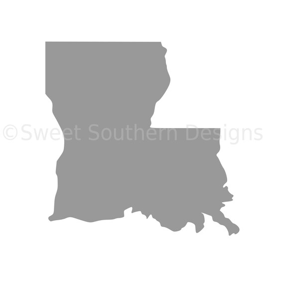 Louisiana outline SVG instant download design for cricut or | Etsy