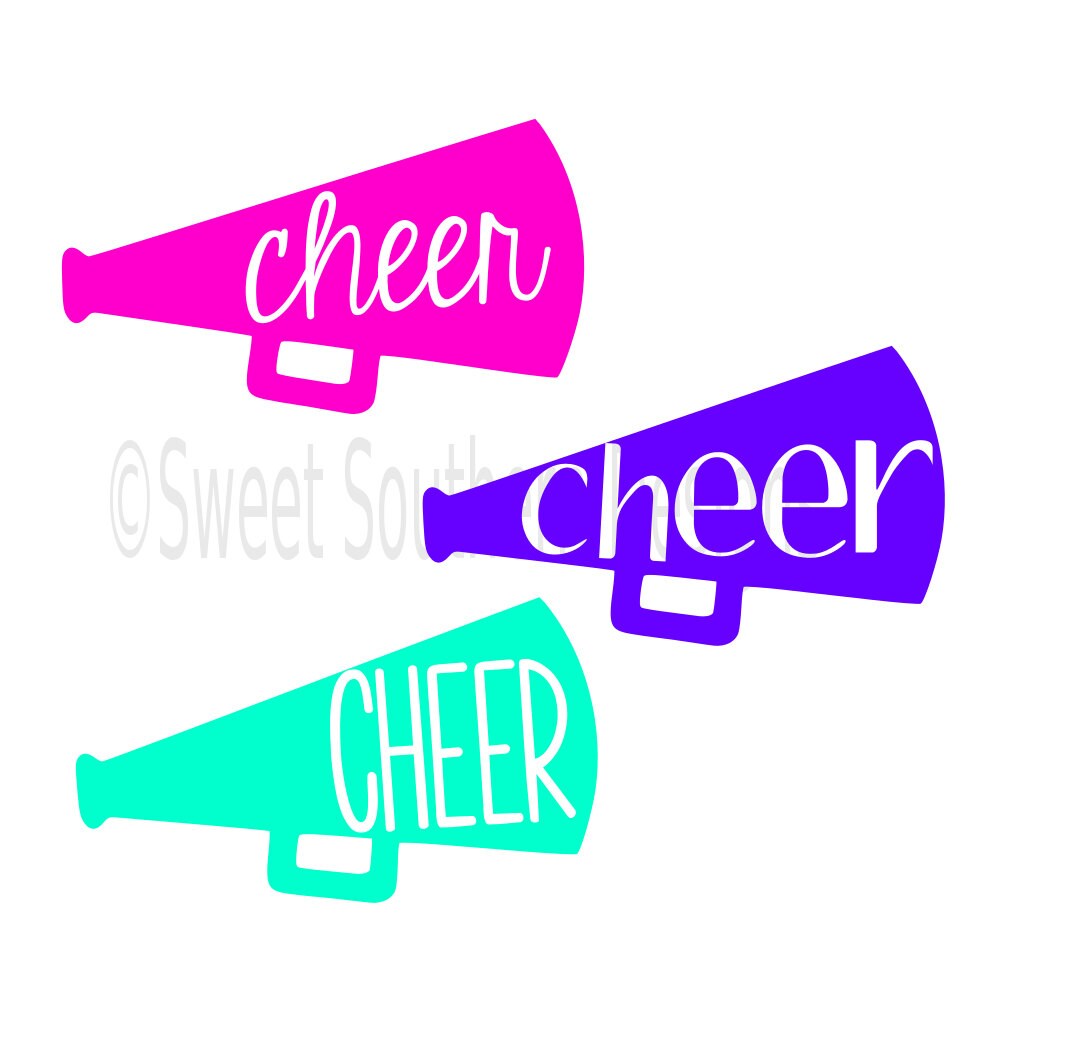 Download Cheer megaphone SVG instant download design for cricut or ...