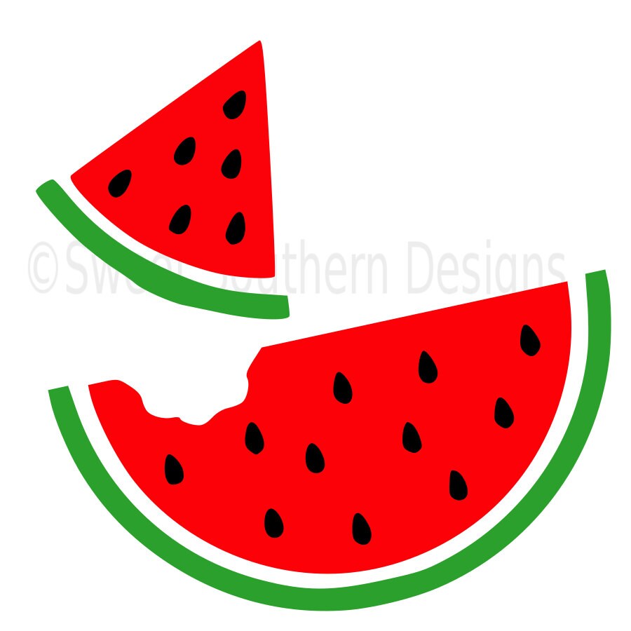 Download Watermelon slice summer SVG instant download design for cricut | Etsy