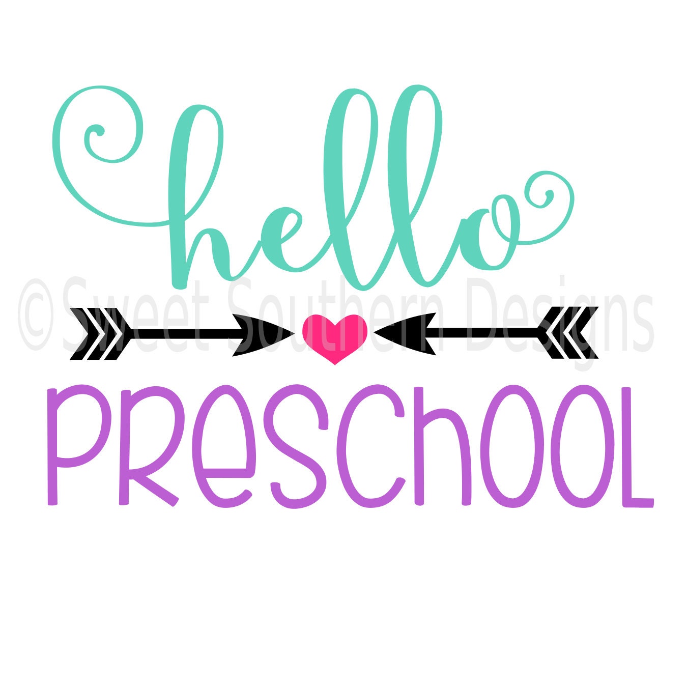 Download Hello preschool school SVG DXF instant download design for ...