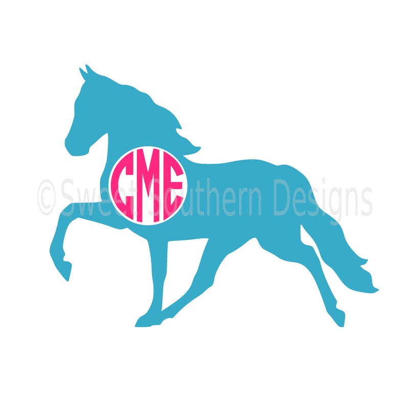 Download Horse monogram SVG instant download design for cricut or ...
