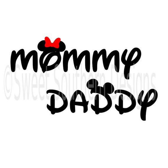 Download Mommy Daddy Disney family shirt design Mickey Mouse SVG | Etsy