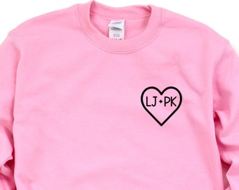 LJ PK Heart Sweatshirt Gifts for Her to All the Boys 