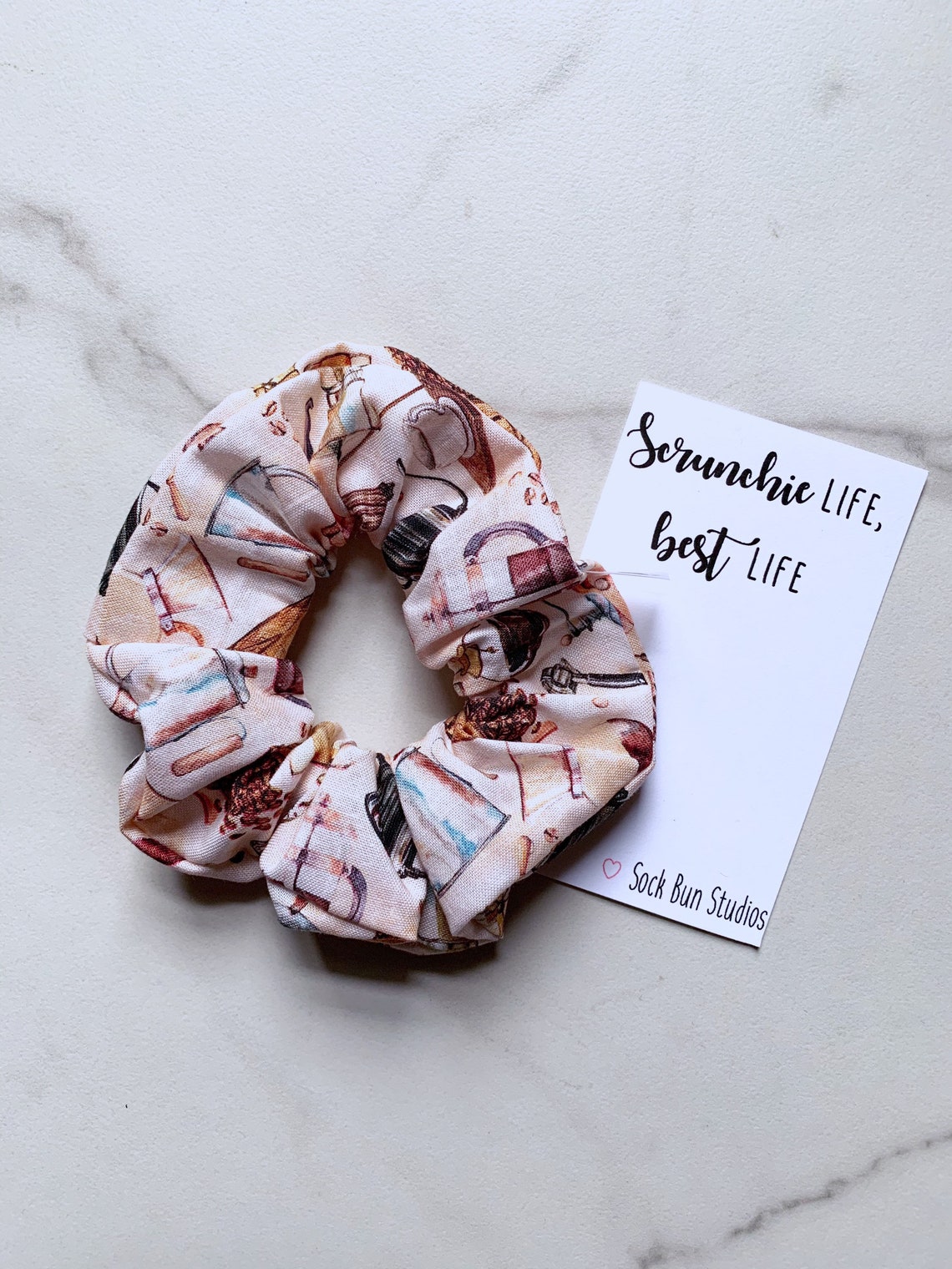 Cup O Joe Scrunchie Scrunchies 90s Fashion Scrunchy Etsy