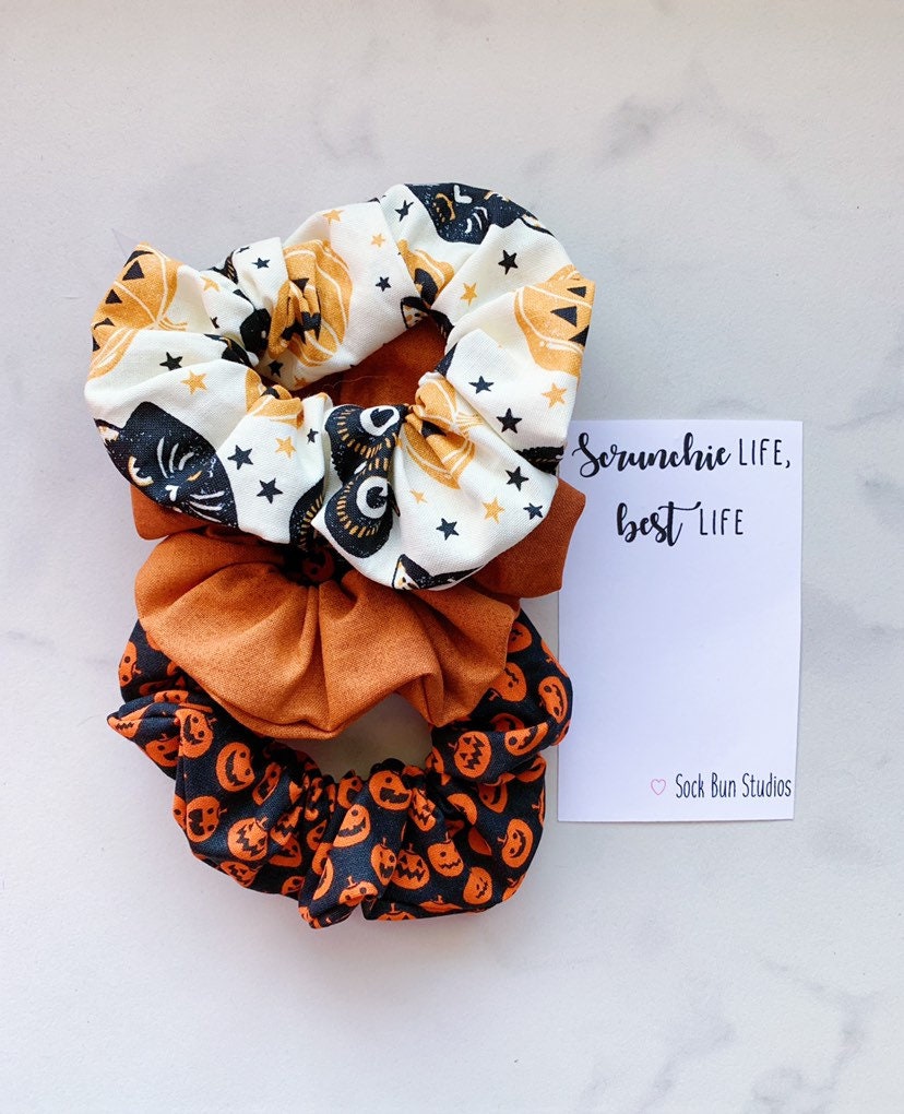 Vintage Halloweeen Scrunchie Pack - Scrunchies - Pumpkins - Pumpkin S…