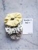 Dainty Bumble Bee Scrunchie Pack - Honey - Winnie The Pooh - Bees - Seersucker - Messy Bun - Hair Ties - Stripes - Scrunchies - Bridgerton 