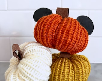 Cozy Mini Mouse Pumpkins
