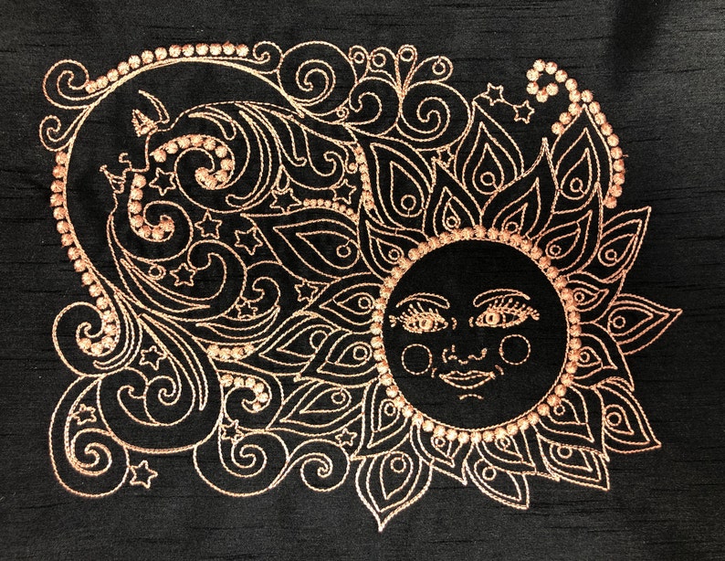 Mandala Sonne Mond Sterne Design Instant Download Design | Etsy