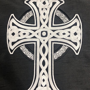 Celtic Cross Embroidery Design - Instant Download design - Machine Embroidery Design - Celtic Design - Two Color Design - 4 sizes - Faith