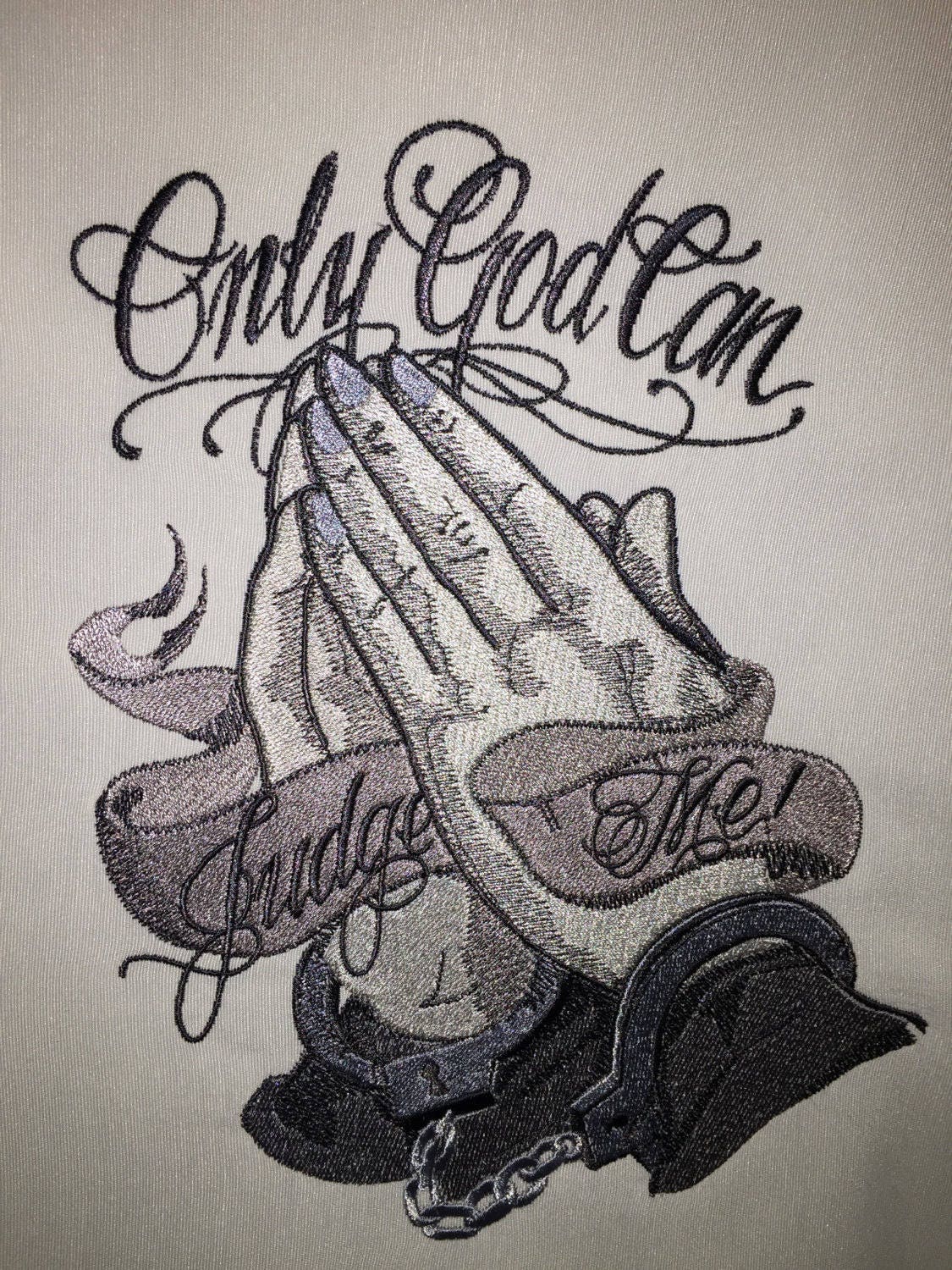 Only God Can Judge Me Instant Download design Machine Etsy
