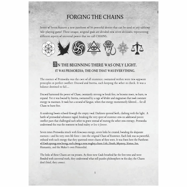 Seven of Seven Pantheon of the Chain
