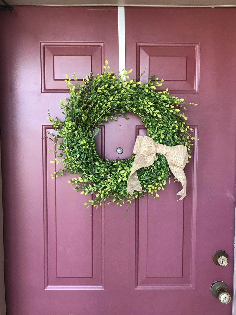 Boxwood Wreath Faux Boxwood Front Door Wreaths Year Round Etsy