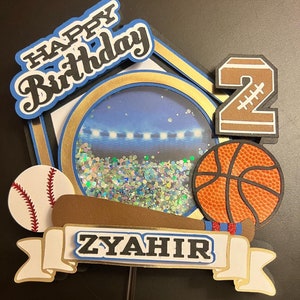 Custom 3D Sports Shaker Cake Topper