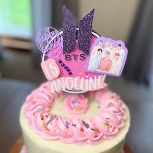 Custom 3D BTS Shaker Cake Topper
