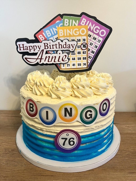 Custom 3D BINGO Cake Topper - Etsy
