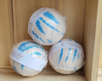 Coconut Beach fragranced bath bombs