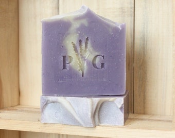 Oatmeal Lavender Essential Oil artisan soap for dry or sensitive skin