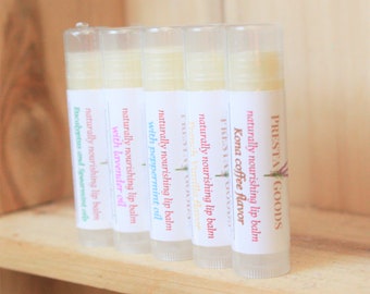 Kona Coffee flavored Shea Butter "Naturally Nourishing" Lip Balm