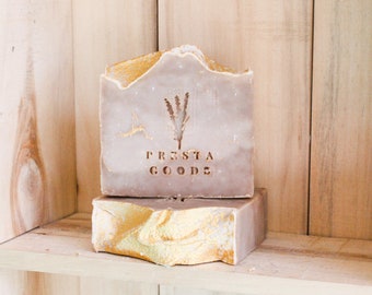 Sandalwood Amber fragranced artisan soap