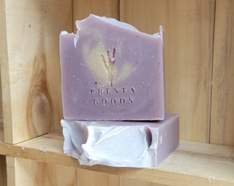 Oatmeal Lavender Essential Oil artisan soap for dry or sensitive skin