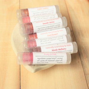 Mango Butter based tinted natural lip balm image 4