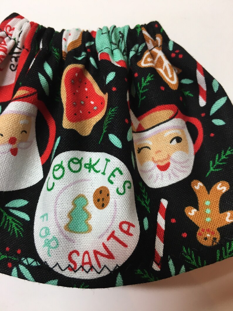 Cookies for Santa Claus on Black Christmas Elf Skirt Winter Costume Clothes Hot Cocoa Mugs Holiday Fun Kids Gift Under 10 image 4