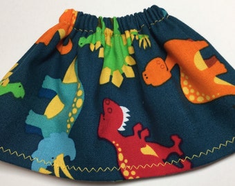 Blue with Dinosaurs - Fits Christmas Elf Doll - Birthday Surprise Great Gift - Kids Gift Under 10