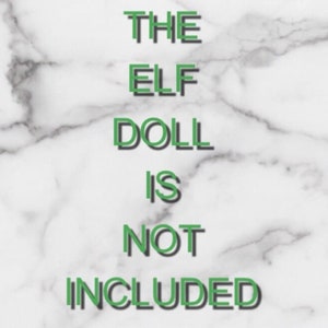 Falda de muñeca de elfo de Navidad Cheque de búfalo blanco negro con pequeños lunares de Navidad Ropa de moda de elfos navideños imagen 3