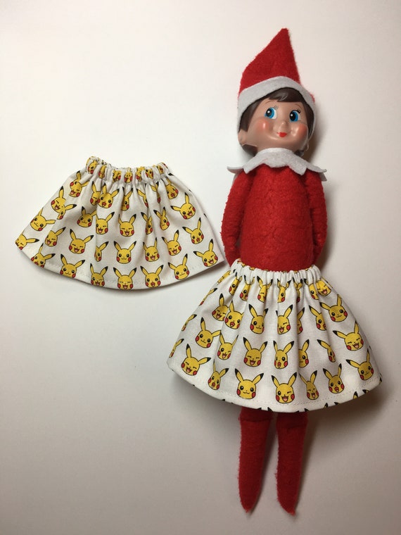 Christmas Girl Elf Doll White W Yellow Pokemon Pikachu Rabbit Etsy